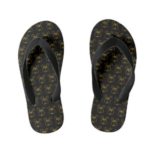 Goldene Leier Kinderbadesandalen