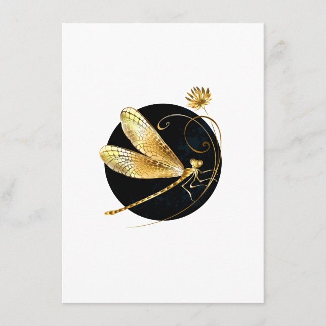 Goldene Libelle Begleitkarte (Vorderseite)