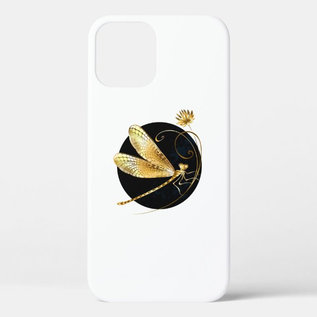 Goldene Libelle Case-Mate iPhone Hülle (Rückseite)