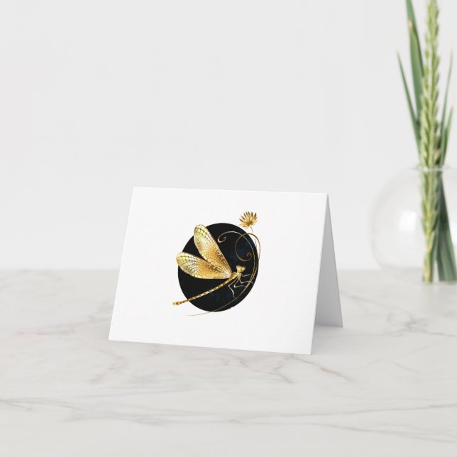 Goldene Libelle Einladung (Vorderseite)