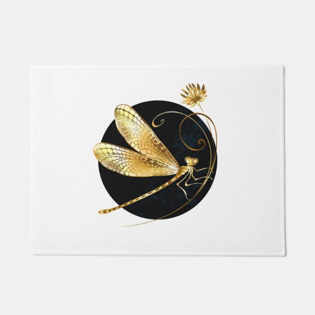 Goldene Libelle Fußmatte (Vorderseite)