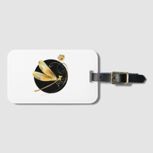 Goldene Libelle Gepäckanhänger