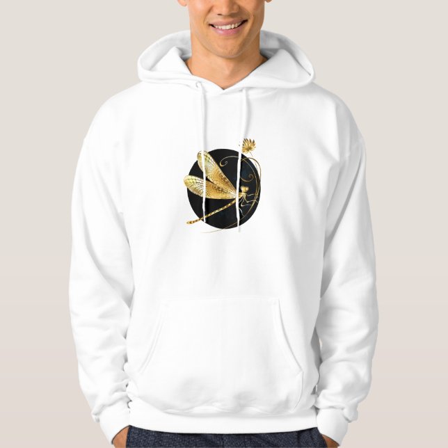 Goldene Libelle Hoodie (Vorderseite)