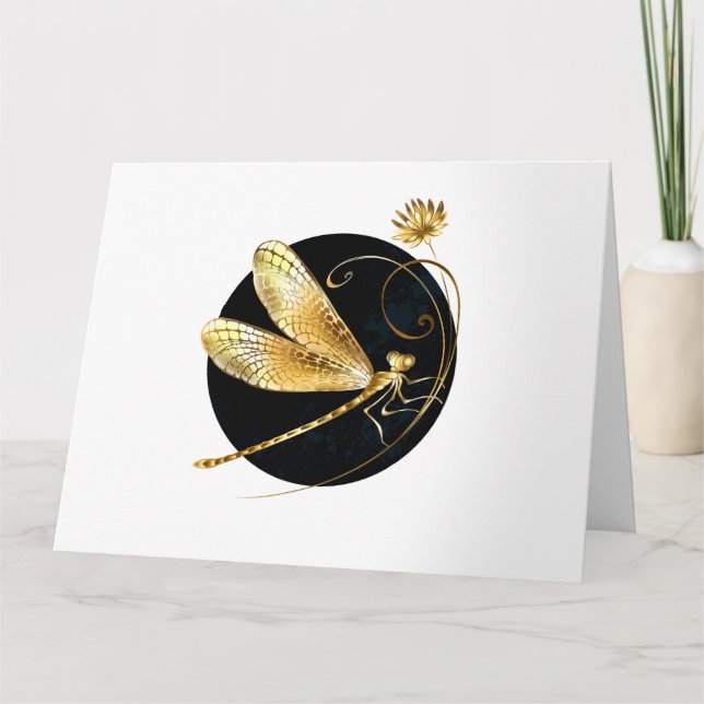 Goldene Libelle Karte (Vorderseite)