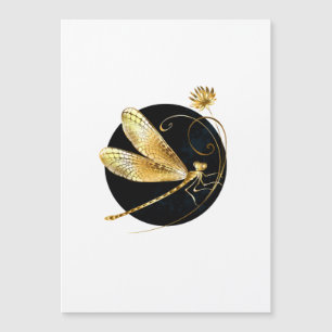 Goldene Libelle Magneteinladung