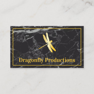 Goldene Libelle / Night Sky Business Card Visitenkarte