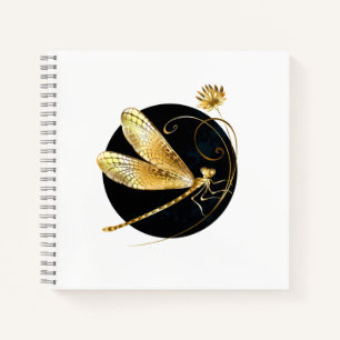 Goldene Libelle Notizbuch
