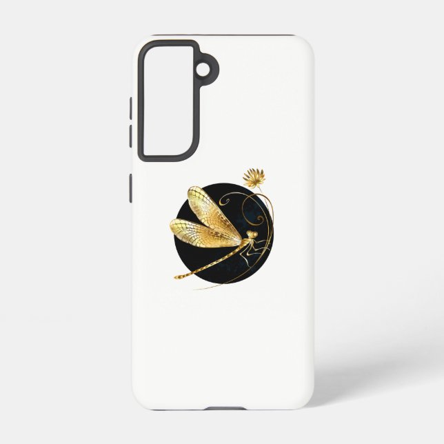 Goldene Libelle Samsung Galaxy Hülle (Rückseite)
