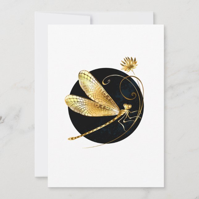 Goldene Libelle Save The Date (Vorderseite)