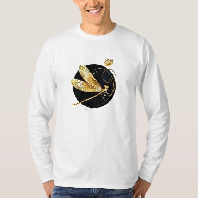 Goldene Libelle T-Shirt (Vorderseite)
