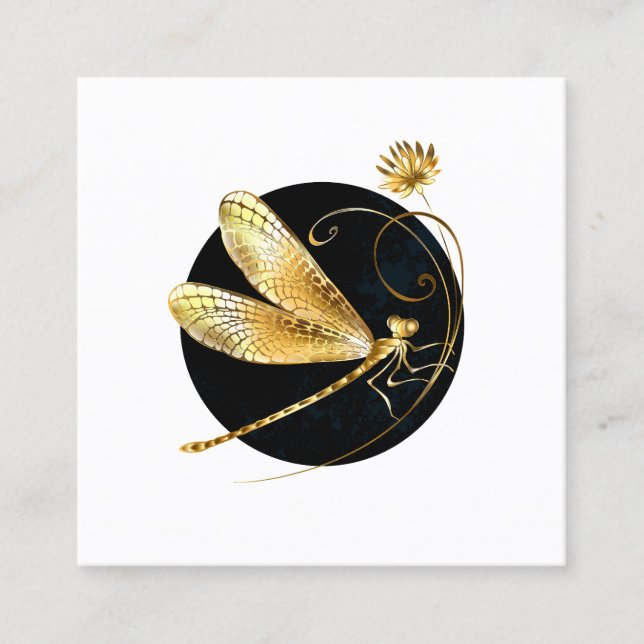 Goldene Libelle Terminkarte (Vorderseite)