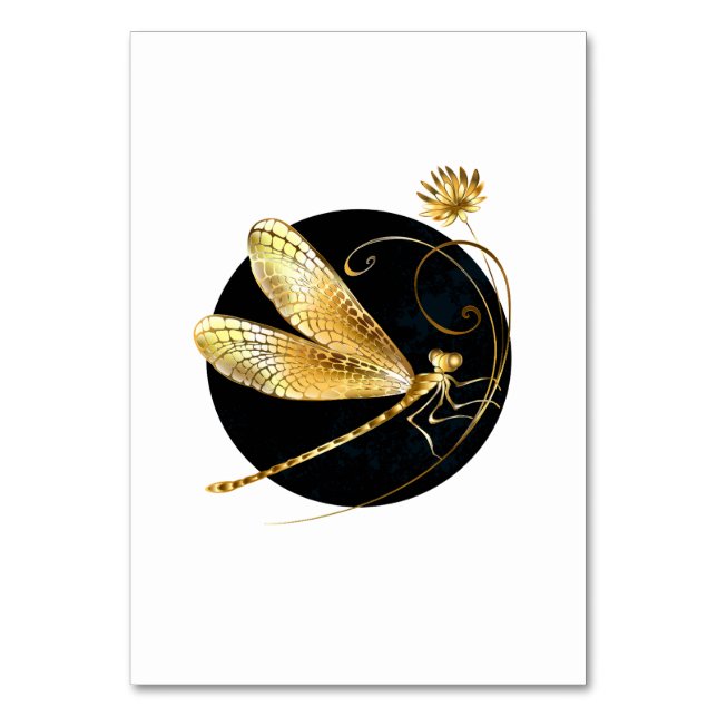 Goldene Libelle Tischnummer (Vorderseite)