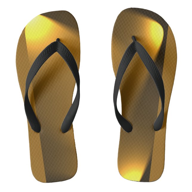 Goldene Lichter Flip Flops (Fußbett)