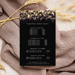 Goldene Lichter | Preise und Dienstleistungen Flyer