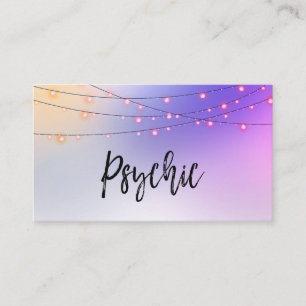 *~* Goldene Lichterkette Ombre Pastell Hellseher M Visitenkarte