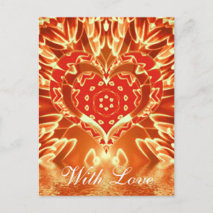 Goldene Liebe Postkarte