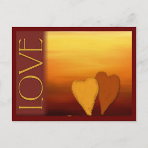 Goldene Liebe Postkarte