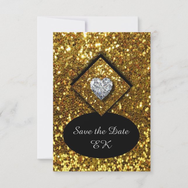 Goldene Liebe - Save the Date (Vorderseite)