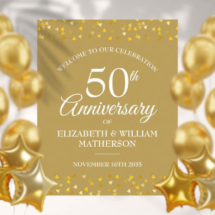 Goldene Liebe zum 50. Jubiläum Begrüßung Poster