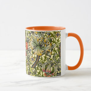 Goldene Lilie Vintager William Morris Tasse