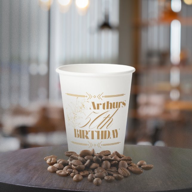 Goldene Lilien Thema Erwachsene Party Pappbecher (Von Creator hochgeladen)