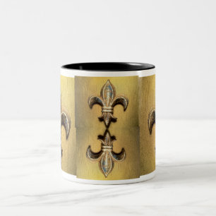 Goldene Liliendruck Tasse