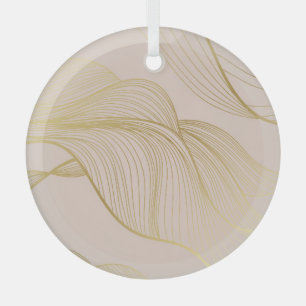 Goldene Linien: Luxuriöses Vintages Muster. Ornament Aus Glas