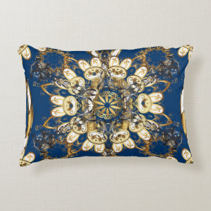 Goldene Locken, Orientalisches Vintage-Muster. Dekokissen