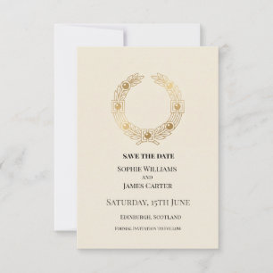 Goldene Lorbeer-Hochzeit Save The Date