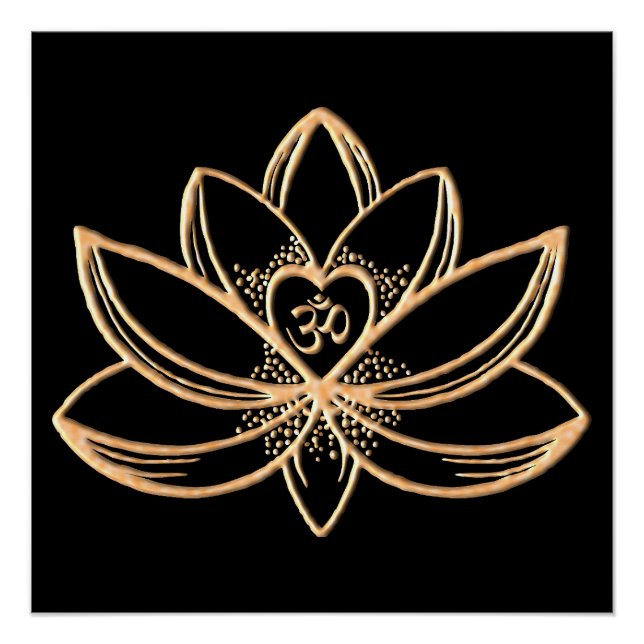 Goldene Lotus Poster (Vorderseite)