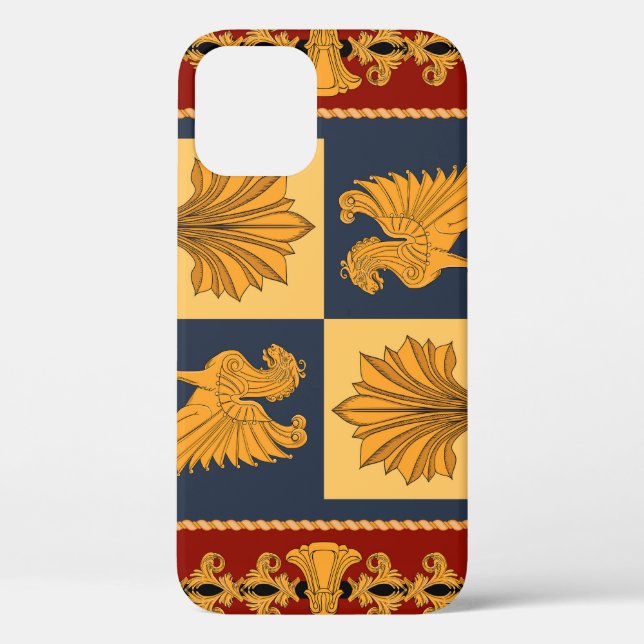 Goldene Löwen: Jugendstil-Schal-Design Case-Mate iPhone Hülle (Rückseite)