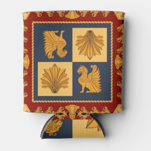 Goldene Löwen: Jugendstil-Schal-Design Dosenkühler