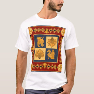 Goldene Löwen: Jugendstil-Schaldesign T-Shirt