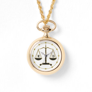 Goldene Luxusskalen Initialen-der Geschenke der Armbanduhr