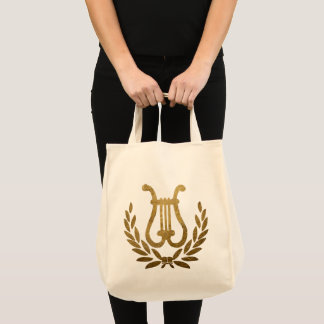 Goldene Lyra-Tasche Tragetasche