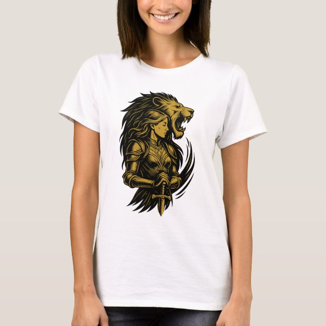 Goldene Majestät: Das Rot des Powers T-Shirt (Vorderseite)
