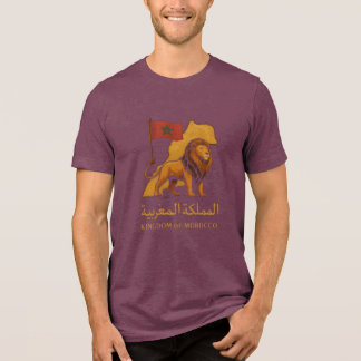 "Goldene Majestät Marokkos | Löwe & Arabisches Kön Tri-Blend Shirt