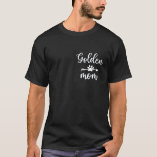 Goldene Mama Pocke Golden Retriever Hund Mama T-Shirt