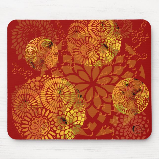 Goldene Mandalas-Mauspad Mousepad (Vorne)