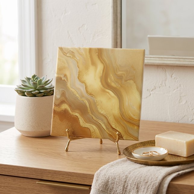 Goldene Marmor-Achat Fliese (Von Creator hochgeladen)