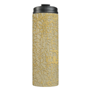 Goldene Marmorierung: Grunge-Textur-Design Thermosbecher