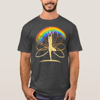 Goldene Meditation Yoga T-Shirt