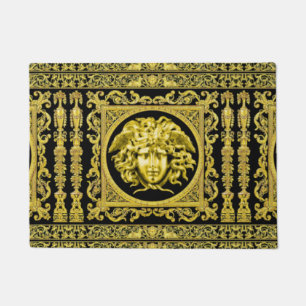 Goldene Medusa-Fußmatte Fußmatte