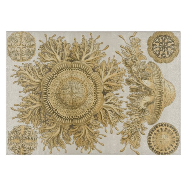 Goldene Meerestiere Schneidebrett (Vorderseite)