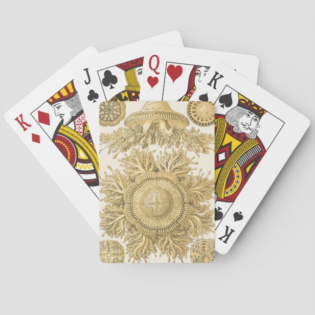 Goldene Meerestiere Spielkarten (Rückseite)