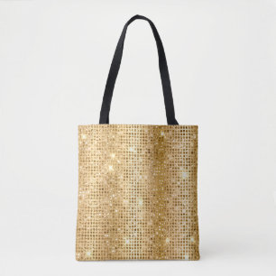 Goldene Metallfolie & Faux Glitter Glam Punkte