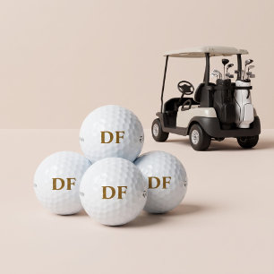 Goldene mit Monogramm versehene Taylor Made Golfbä Golfball