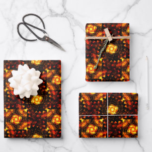 Goldene moderne Boho elegante abstrakte Kunst Must Geschenkpapier Set