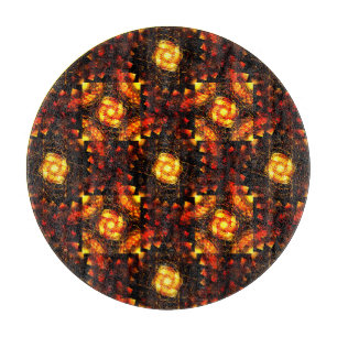 Goldene moderne boho elegante abstrakte Kunst Must Schneidebrett