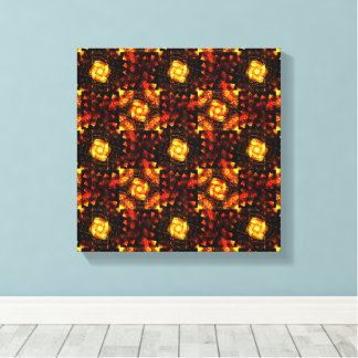 Goldene moderne boho elegante abstrakte Kunstmuste Leinwanddruck